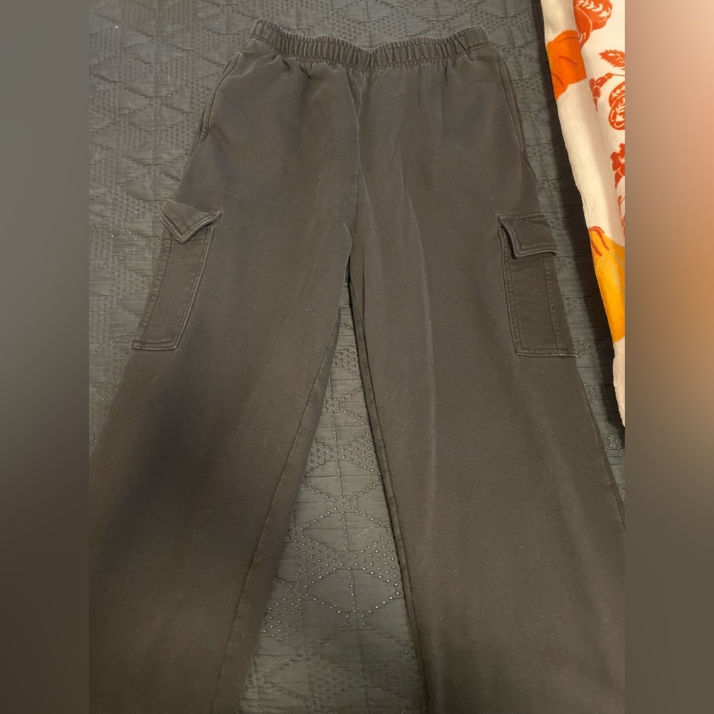 Women’s Black Cargo Sweats
